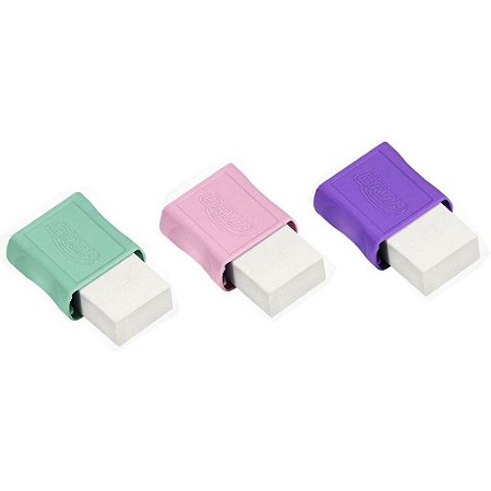 BORRACHA PEQUENA COM CAPA  PASTEL BRW