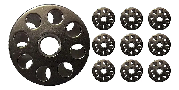 Bobina Metal Reta Industrial - Lançadeira Grande, Duplo e Triplo Transporte - 5 Unidades
