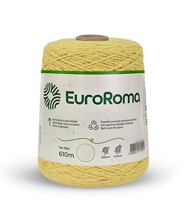 Barbante Euroroma nº 8 Colorido - 600g - Crochê e Tricô