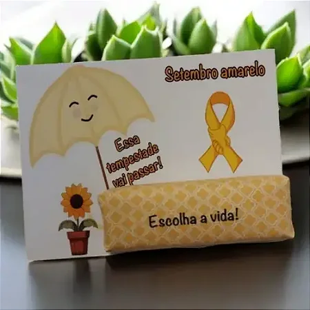 Card Setembro Amarelo (pacote com 15 unidades)