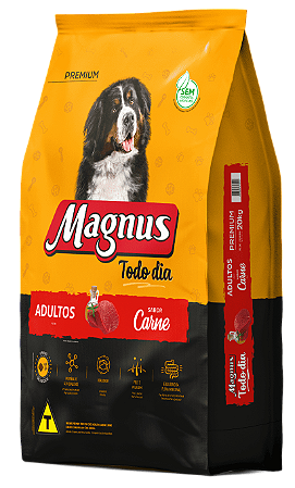 Ração Magnus Todo Dia Sabor Carne 15KG