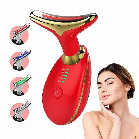 Massageador Vermelho Led Lift