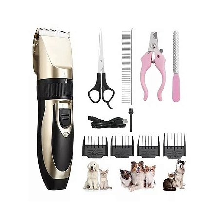Máquina de Tosar e Aparar pelo de Animais de Estimação