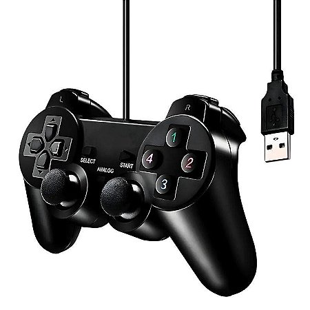 Controle Usb para PC Computador Notebook Joystick Manete