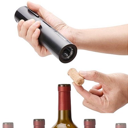 Abridor de Vinhos Saca Rolhas Elétrico Automático