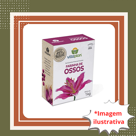 Farinha de Osso 1kg – Vitaplan | Fortalecimento e Floração das Plantas