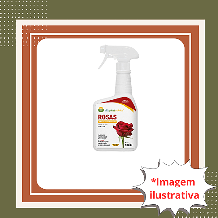Fertilizante Foliar para Rosas Vitaplan Spray – Pronto Uso 500 ml | Floração Intensa e Plantas Mais