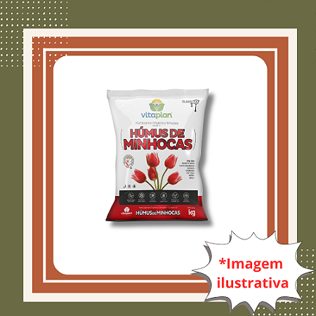 Húmus de Minhoca 2kg Adubo Orgânico Natural para Plantas e Hortas