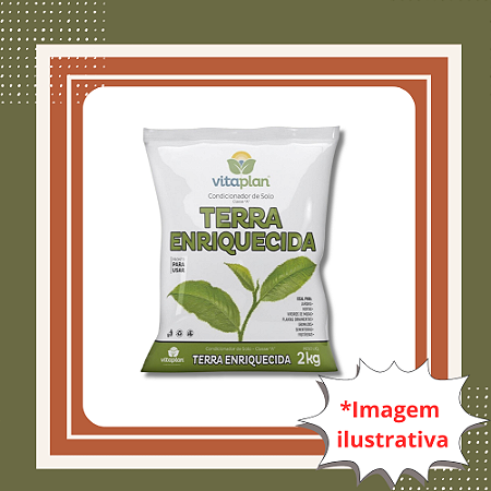 Terra Enriquecida 2kg Substrato Fértil para Plantas e Jardins