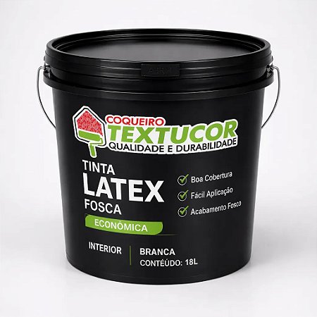 Textucor Tinta Látex Fosca Económica 18l - Uso Interno