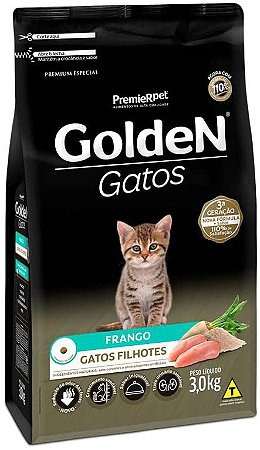 Ração Golden Para Gatos Filhotes Sabor Frango  3Kg
