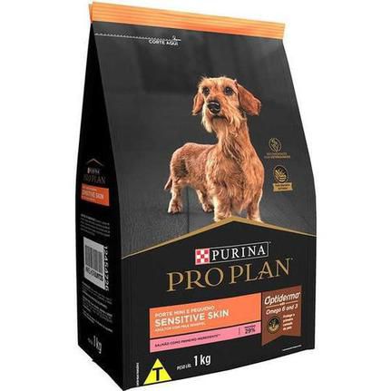 Ração Pro Plan Dog Ad. Sensitive Skin Racas Pq 1Kg