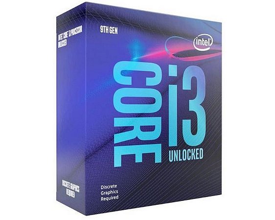 Processador Intel Core i3-9100F Coffee Lake, Cache 6MB, 3.6GHz (4.2GHz Max Turbo), LGA 1151