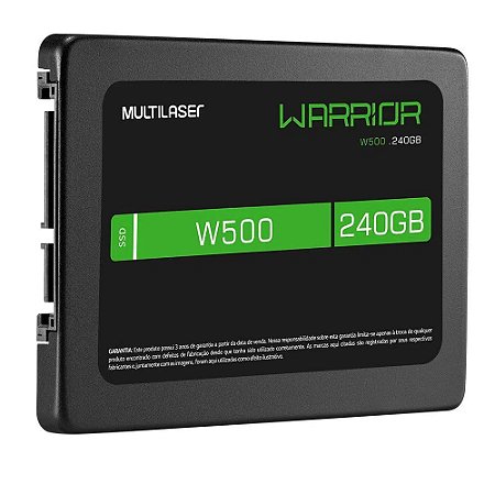Ssd Gamer Warrior 2,5 Pol. 240Gb W500 - Gravação 500 Mb/S - SS210