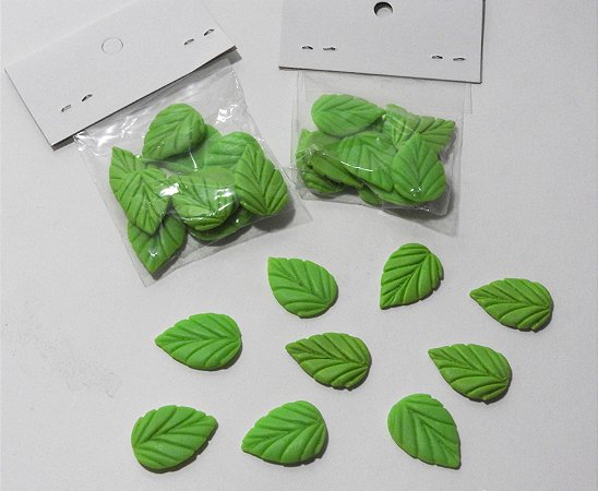 Folhas de biscuit -  pacote com 10 peças