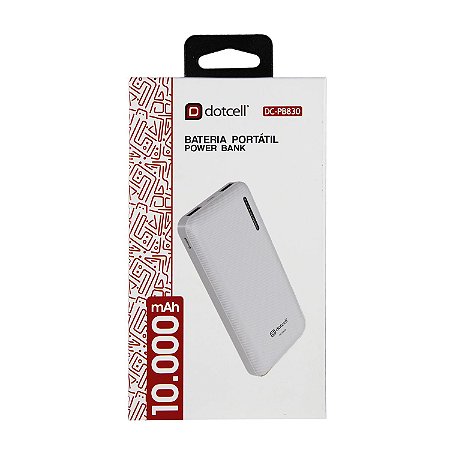 Bateria Aux-P.Bank Dotcell Dc-Pb830 Branco