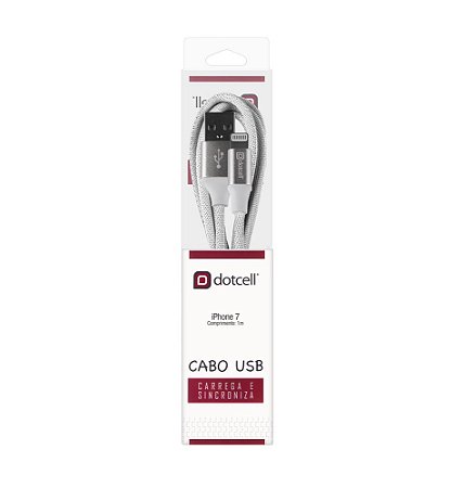 CABO USB IPHONE DOTCELL DC-1110 BRANCO