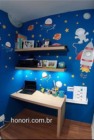 Mesa de Estudos para quarto infantil - Marcenária honori - cama de solteiro  que vira de casal - cama 3 em 1 - playground para gatos - Home office oculto