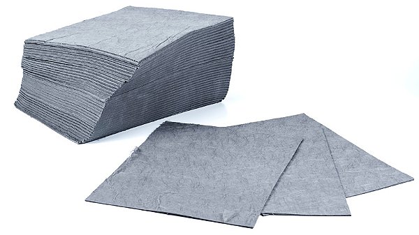 Manta Absorvente Líquidos em Geral -  Linha Cinza - 100 unidades (500x400x4mm)