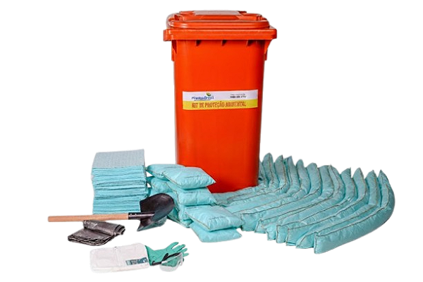 Kit Proteção Ambiental para Líquidos Agressivos - Linha Verde - Container 240L