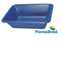 Bandeja Plástica para Contenção de Óleo (160 litros) Cor Azul – 22X116X87cm