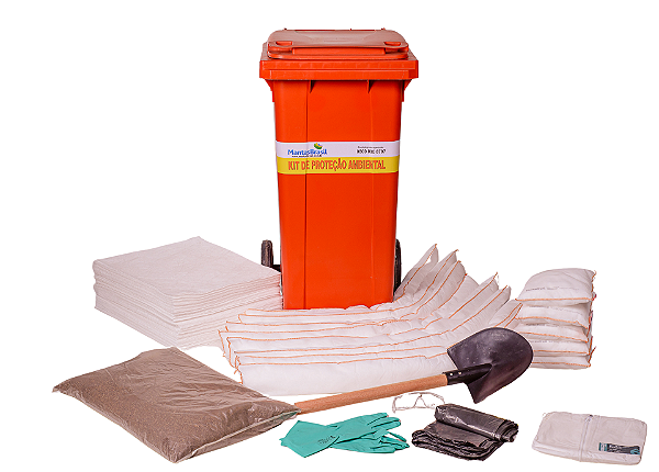 Kit Proteção Ambiental para Petróleo e Derivados - Linha Branca - Container 120L