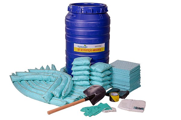 Kit Proteção Ambiental - Linha Verde - Bombona Azul 200L