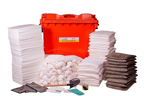 Kit Proteção Ambiental para Derivados e Petróleo - Linha Branca - Container 1.000 L