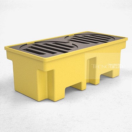 Pallet de Contenção PL029 de 2 Tambores - 255L (1300x650x450)