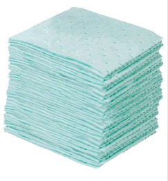 Mantas Absorventes Líquidos Agressivos - Linha Verde - 100 unidades (25 x 38cm x 4mm)