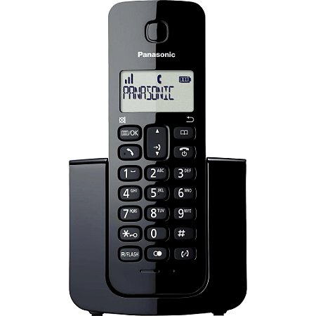 Telefone sem Fio com ID KX-TGB110LBB Preto PANASONIC KX TGB110