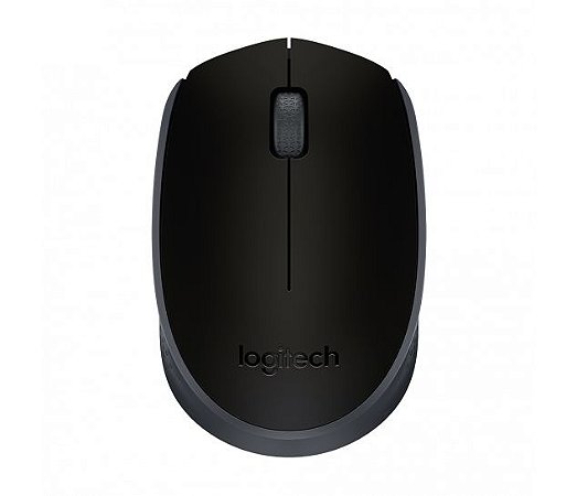 Mouse sem fio Logitech M170 com Design Ambidestro Compacto, Conexão USB e Pilha Inclusa