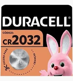Bateria CR 2032 3V Lithium Duracell 1 Bateria Moeda