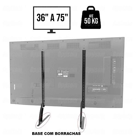 Suporte Base Pé Pedestal para Tv de mesa LCD/LED/PLASMA/3D de 14″ até 32″ Brasforma SBRR0.8