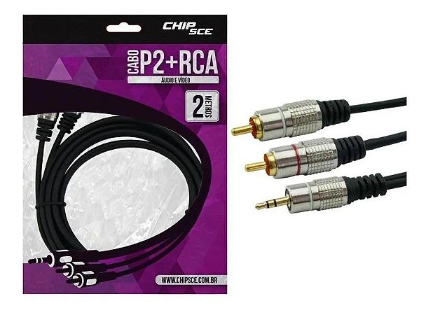 CABO 2RCA X P2 STEREO 2 METROS CHIPSCE 0180702