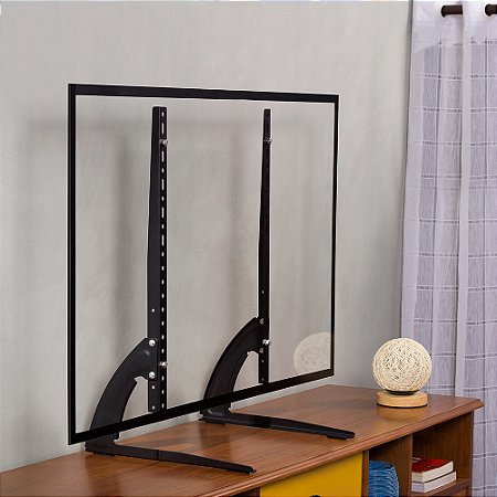 Suporte Base Pés  De Mesa para TV 36 a 75 com Ajuste de Altura Stand 3675 Multivisão