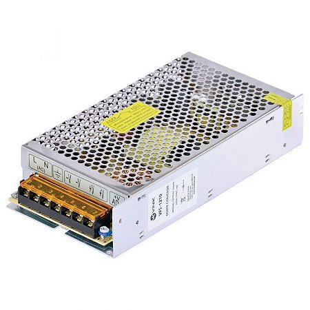 Fonte 12V 10A 110v a 240v bivolt fonte de alimentação chaveada colmeia metálica