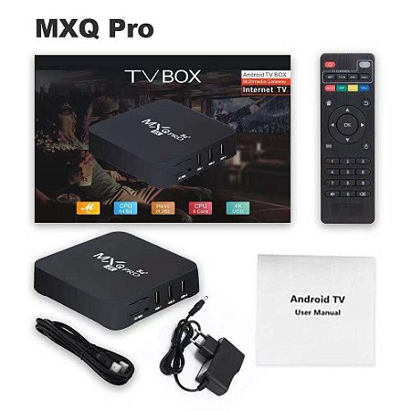 TV Box MXQ Pro 4K 5G  8GB/128GB Smart TV Hdmi Android 10.1