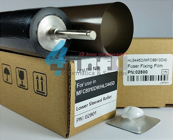 Kit Fusor Original OEM Brother Película + Rolo Pressor MFC-8910 MFC-8952 DCP-8157 DCP-8112 HL-5440 HL-6180