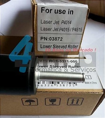 Rolo Pressor OEM Fusor Hp Lj P4014 P4015 P4515 M4555 RM1-4554