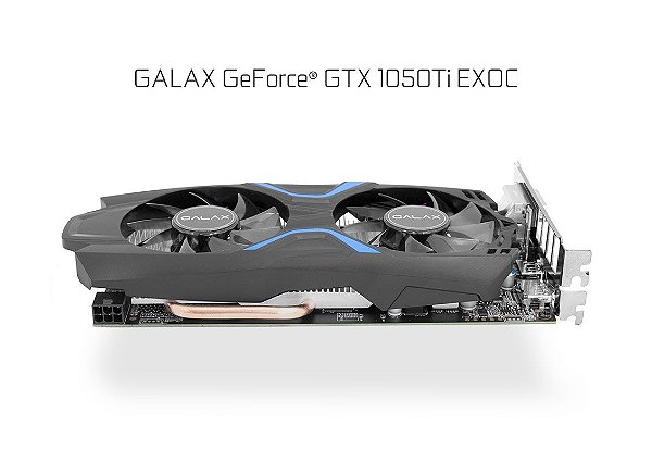 GALAX GeForce® GTX 1050 Ti EXOC 128-bit DDR5 - DP 1.4, HDMI 2.0b, Dual Link-DVI-D