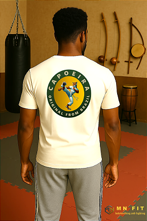 Camiseta Off White Com Desenho Verde Mn Fit G1