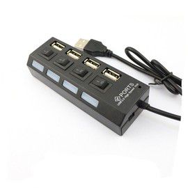 Mini HUB USB 2.0 com 4 portas