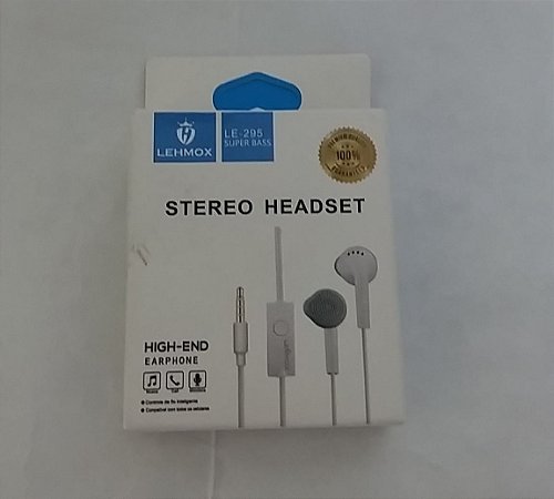Fone de Ouvido Stereo Headset LE-295 Superbass Com Microfone Marca Lehmox
