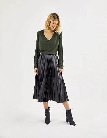 tricot basico gola v