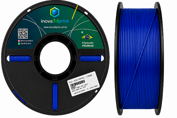Filamento PLA PREMIUM Inova3DPrint 1,75mm - Azul ROYAL