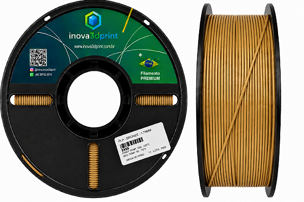 Filamento PLA PREMIUM Inova3DPrint 1,75mm - BRONZE