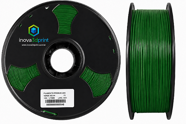 Filamento ABS PREMIUM Inova3DPrint 1,75mm - VERDE SELVA