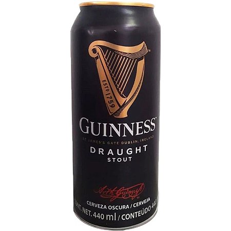 Pack 6un Cerveja Guinness Draught Stout Lata 440ml