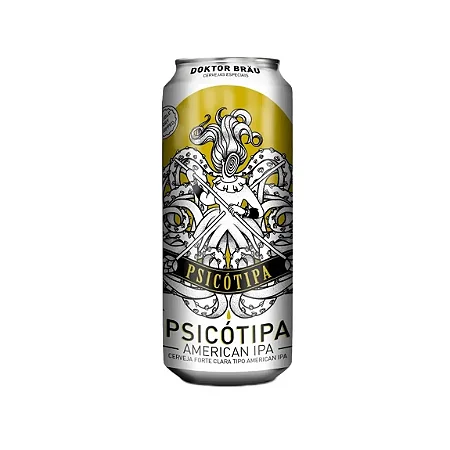 Cerveja Doktor Brau Psicotipa American IPA 473ml